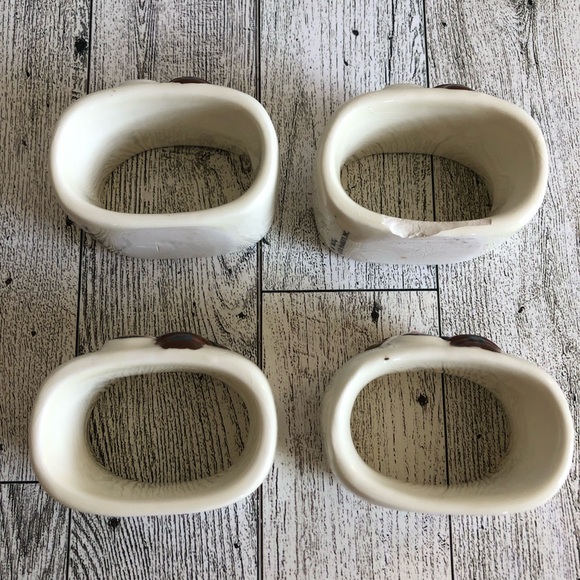 Publix The Pilgrim Pair Thanksgiving Napkin Rings Holder Set of 8 with Boxes - Picture 8 of 16